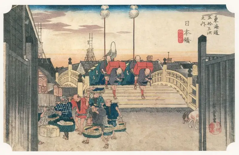 日本橋 朝之景