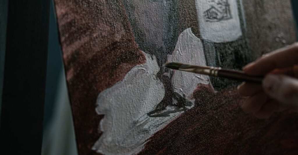 カバネルの筆致、色彩、構図など技術的特徴を視覚的に伝えるアートワークのディテール