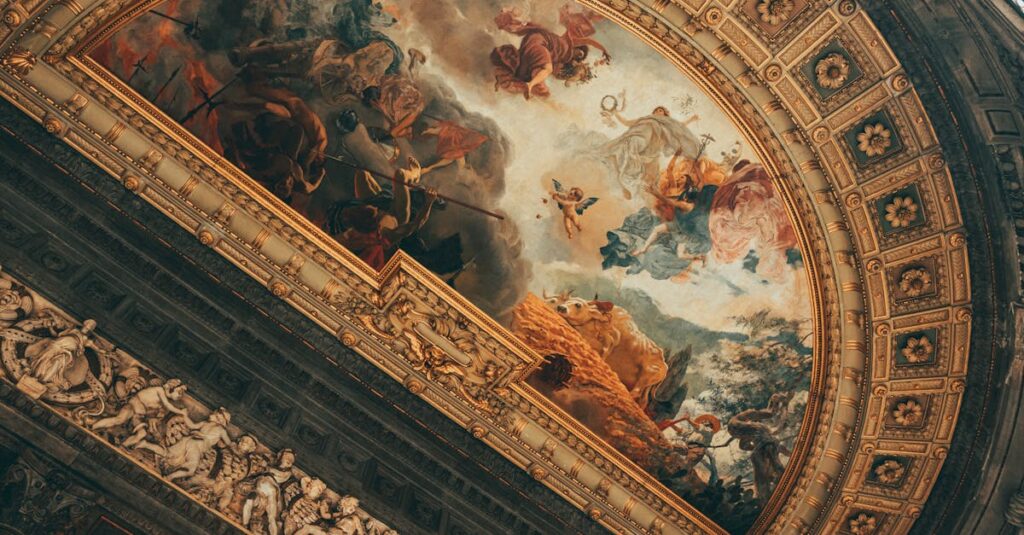 カラヴァッジオが絵画や映像文化に与えた影響を象徴するアート的イメージ