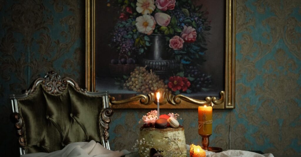 バロック絵画におけるスポットライトのような光の演出と構図の工夫を示すイメージ