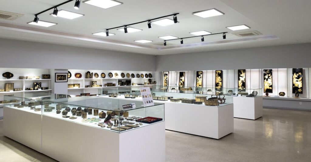 アルチンボルド作品が展示される美術館や展覧会の様子、鑑賞方法を伝えるイメージ