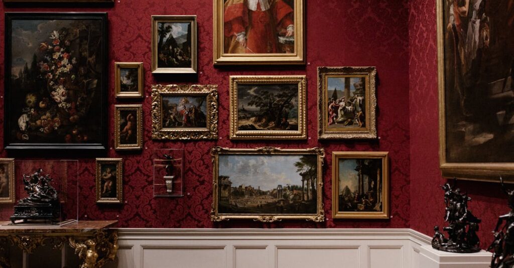 カバネルの作品集、ポスター、展示会情報などを象徴する構図