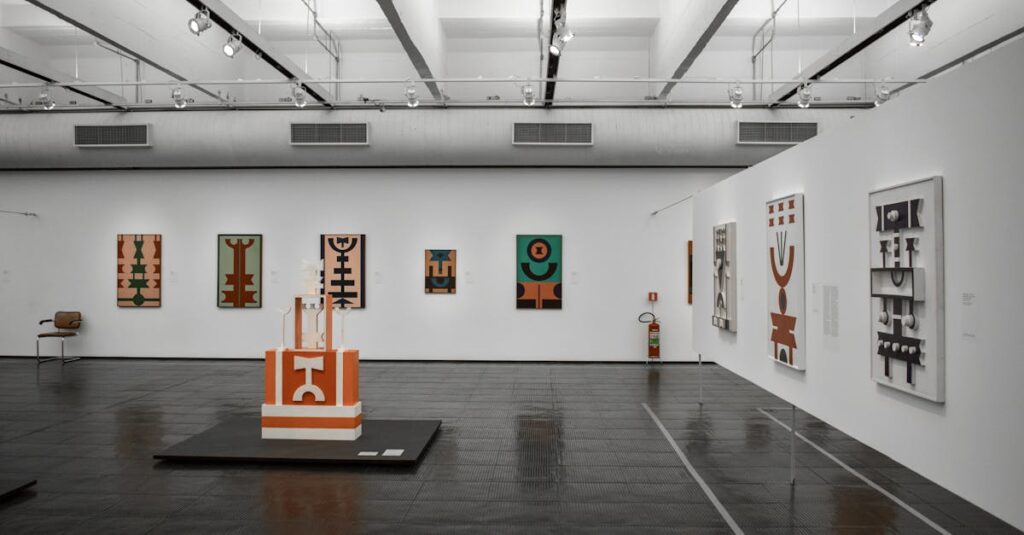 カラヴァッジオ作品を展示するヨーロッパの美術館内部の様子と鑑賞者の風景