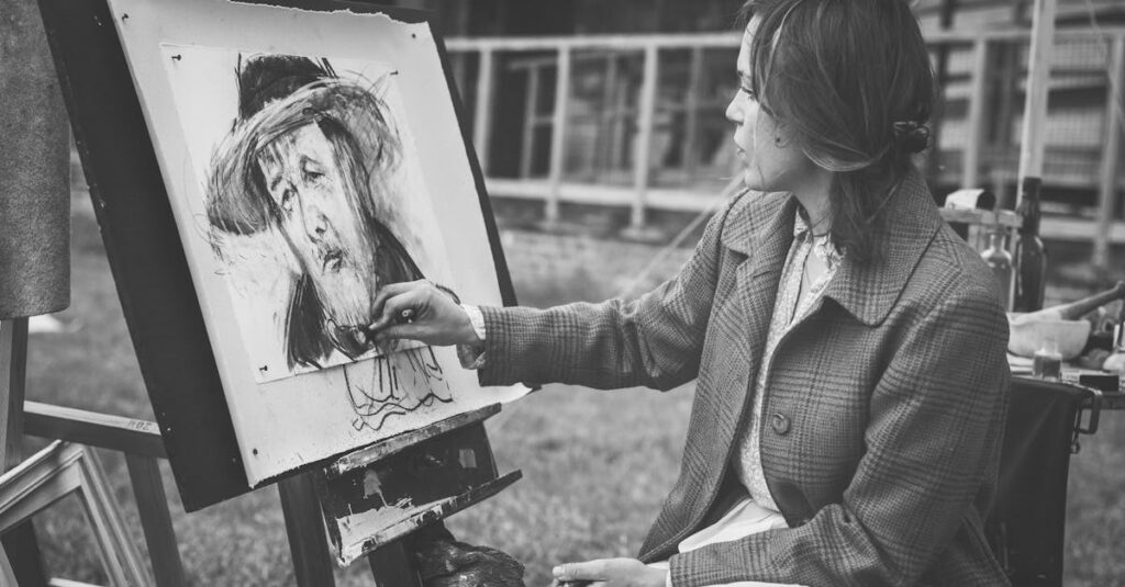 カラヴァッジオの肖像画と彼が活躍したバロック時代の雰囲気を伝えるイメージ