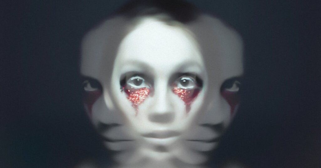 現代アートに影響を与えたアルチンボルド風の顔アート。物体の組み合わせで人の顔を表現している。