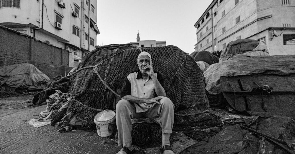 カラヴァッジオの劇的な生涯を象徴する、光と影のコントラストが印象的な絵画風イメージ