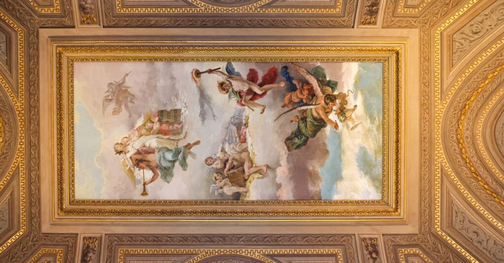カラヴァッジオが絵画や映像文化に与えた影響を象徴するアート的イメージ