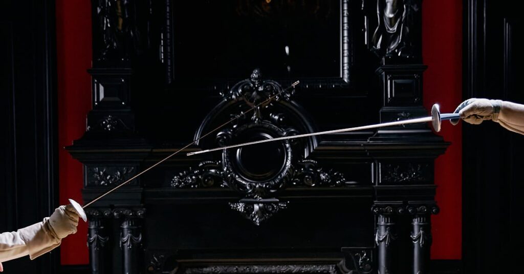 カラヴァッジオによる決闘と殺人事件の一場面をイメージした歴史的アート風画像