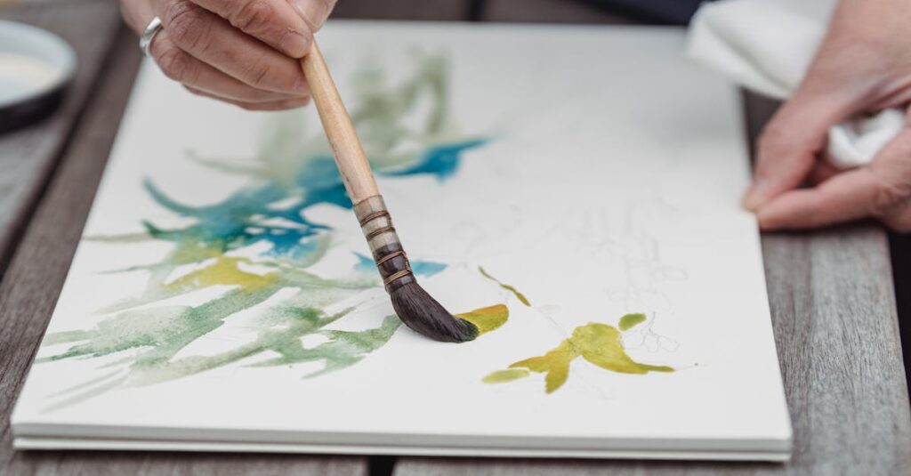 アルチンボルド作品の細部を拡大。花や果物で構成された顔の仕組みや象徴が解説されている様子。