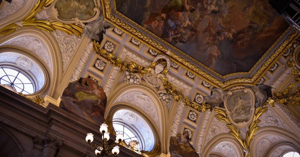 カラヴァッジョの代表作におけるバロック的演出を詳細に分析する場面を描いたイメージ